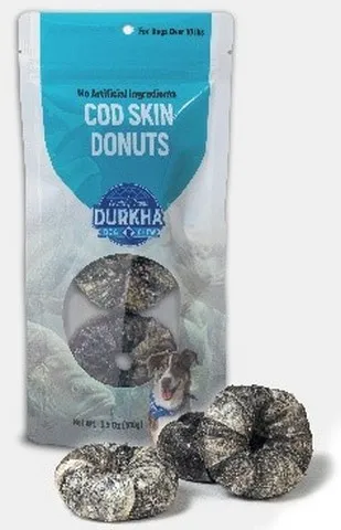 1ea 3.5oz Durkha Small Cod Skin Donuts - Treats